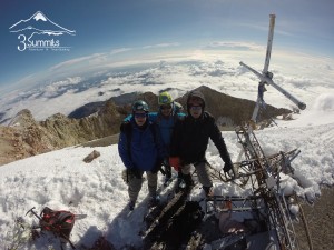 En la cumbre del Pico de Orizaba