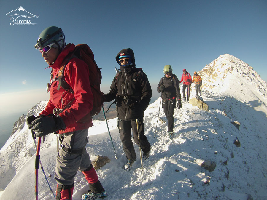 Climbing Iztaccihuatl, Mexico Volcanoes